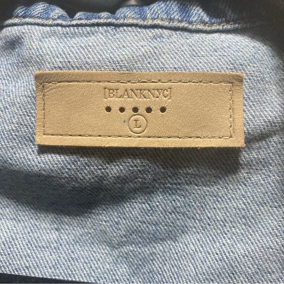 Blue Denim Jacket with Gray Hood - Picture 4 of 11